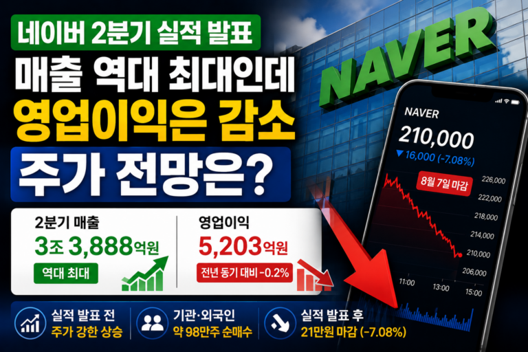 네이버 2분기 실적발표