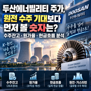 두산에너빌리티 주가, 원전 수주 기대보다 먼저 볼 숫자는? 수주잔고·원가율·현금흐름 분석 3 두산에너빌리티 주가, 원전 수주 기대보다 먼저 볼 숫자는? 수주잔고·원가율·현금흐름 분석