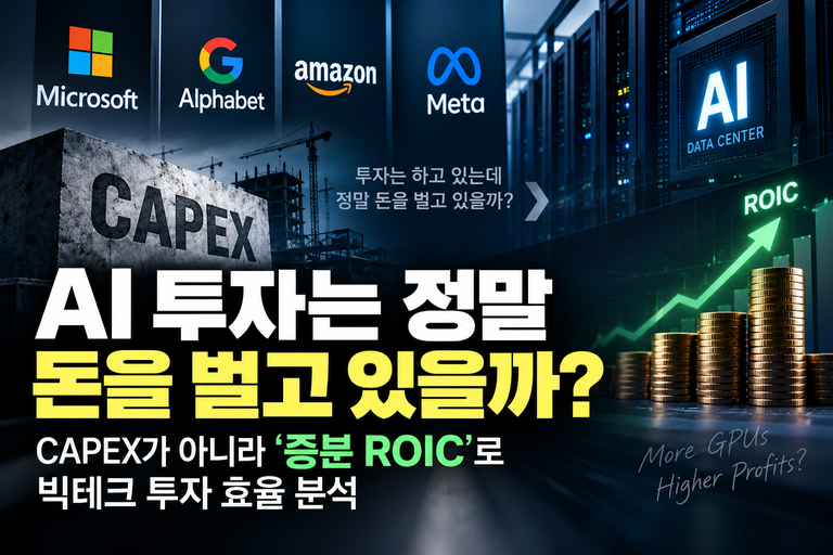 AI 투자는 정말 돈을 벌고 있을까? CAPEX가 아니라 ‘증분 ROIC’로 빅테크 투자 효율 분석